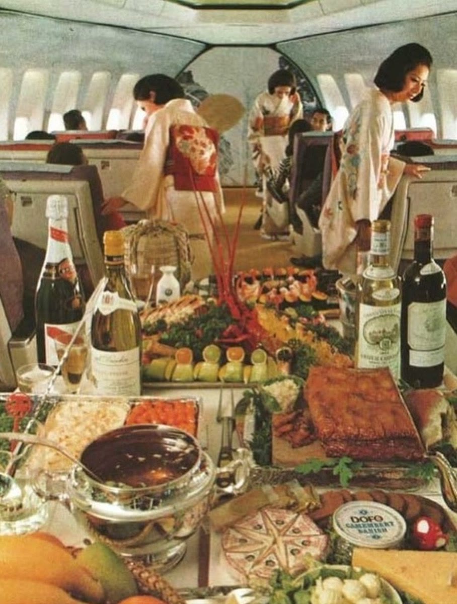 Japan Airlines Boeing 747 during the 1970s