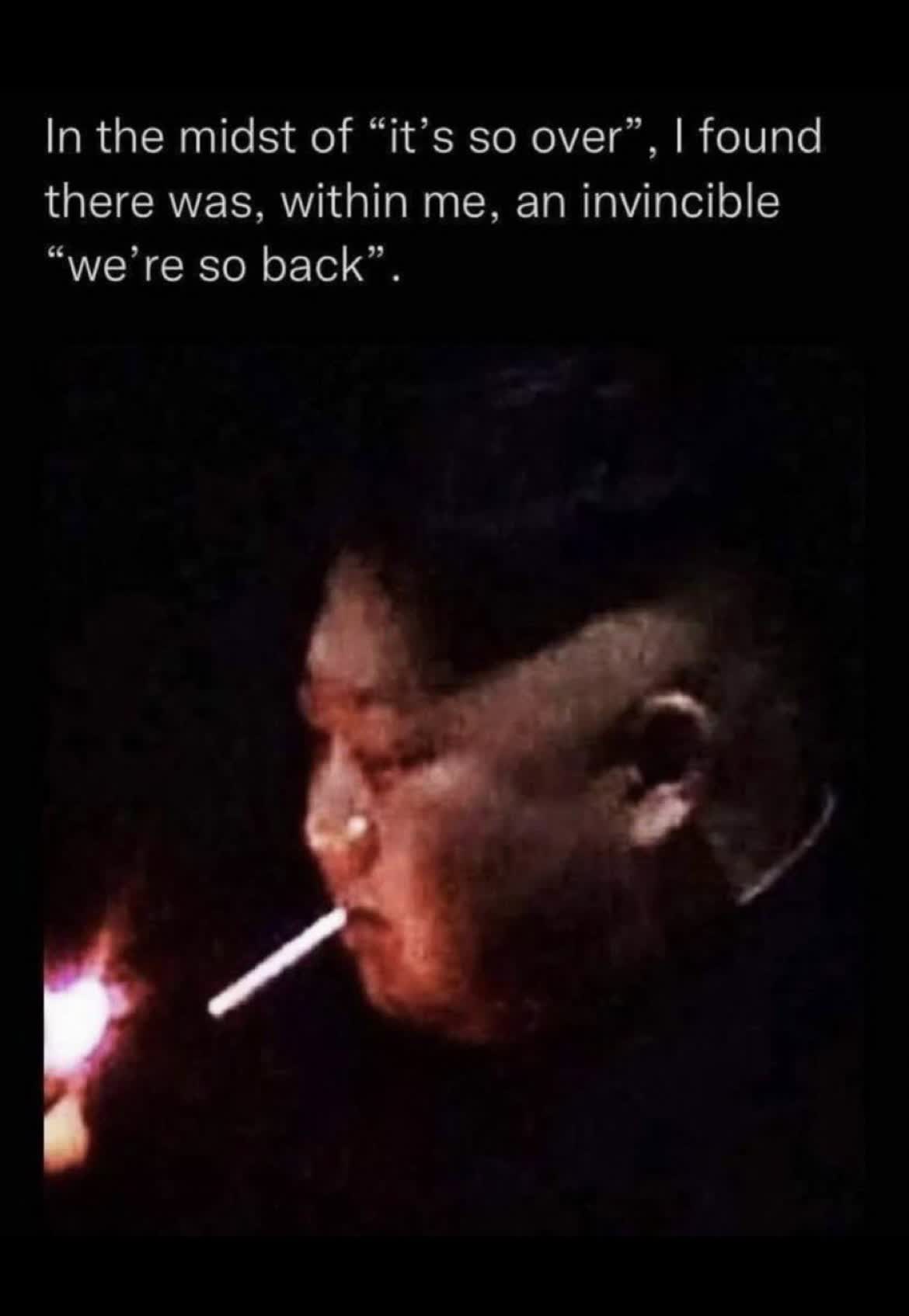 We're so back