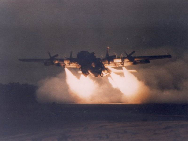 XFC-130H Hercules “Operation Credible Sport” (C-130 with rockets!)