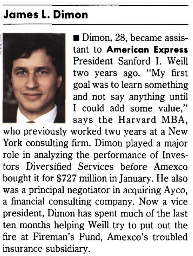 Young Jamie Dimon
